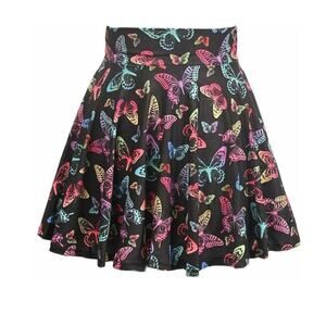 🦋B2G1🦋DAISY CORSETS Lavish Butterfly Print Stretch Lycra Skirt